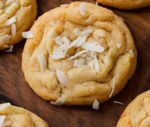 Soft chewy coconut cookie
