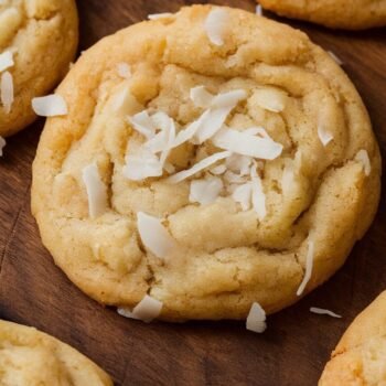 Soft chewy coconut cookie