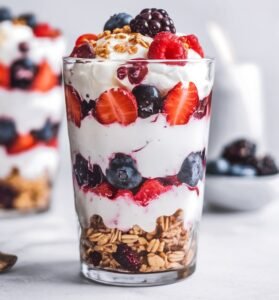 Delicious Strawberry and Berry Parfait Recipe