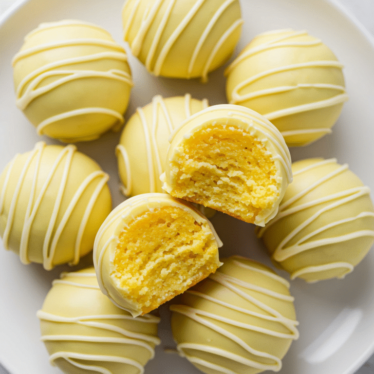 Easy Lemon Cake Truffles Recipe!
