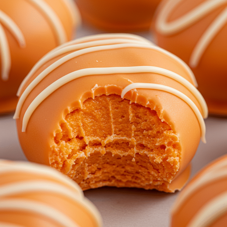 orange creamsicle Sunshine Bites: Easy No-Bake Orange Creamsicle Truffles!