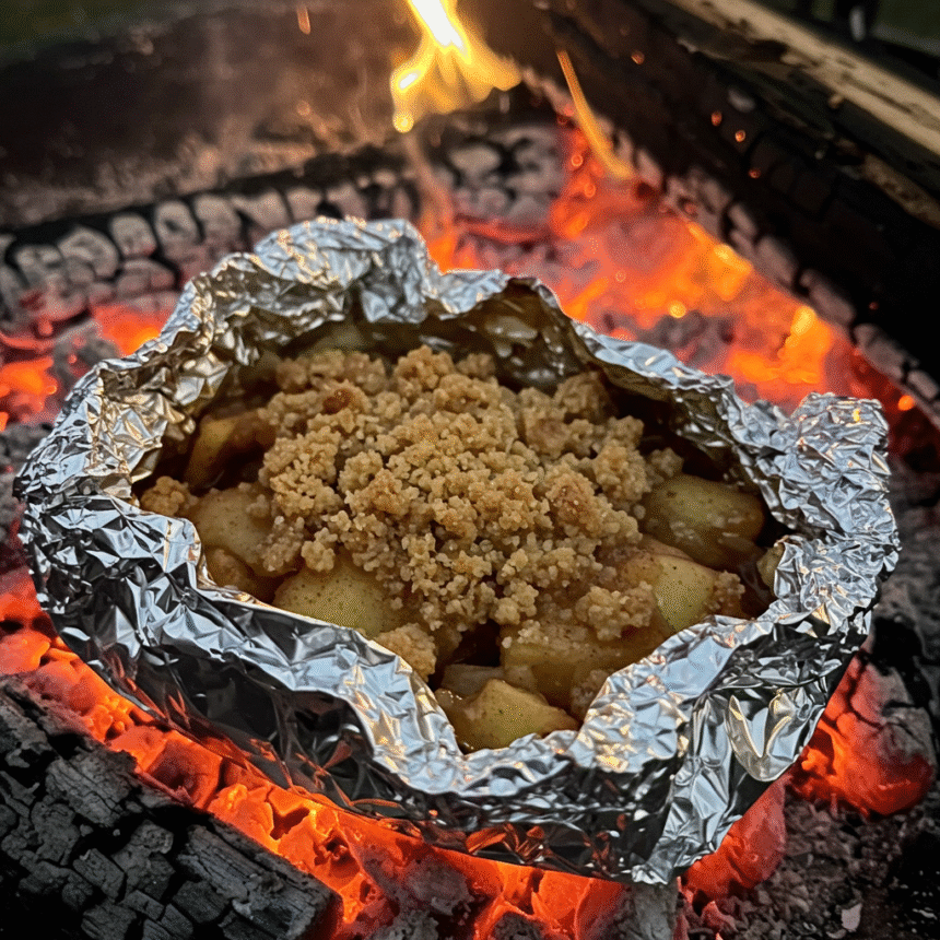 Fireside Delight: Easy Campfire Apple Crisp Recipe!