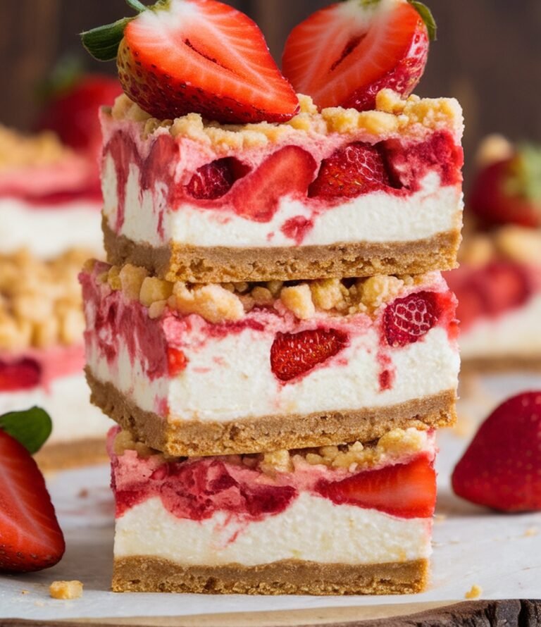 Easy Strawberry Cheesecake Bars: Creamy, Fruity Dessert Recipe