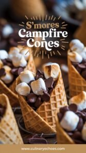 Delicious Campfire S’mores Cones Recipe