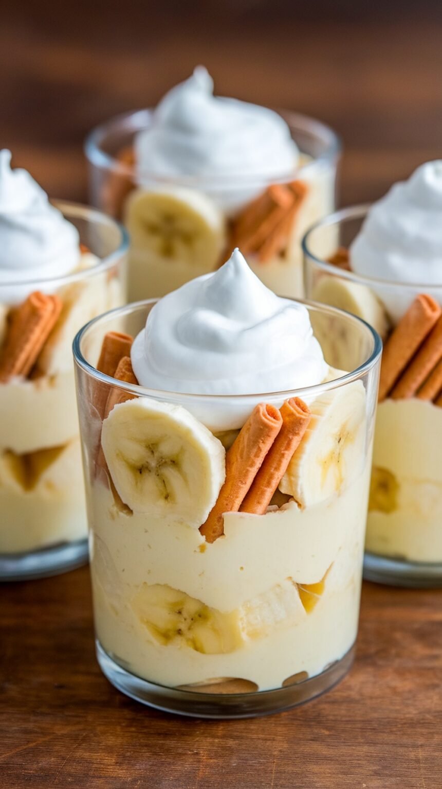 Easy Banana Pudding Cups