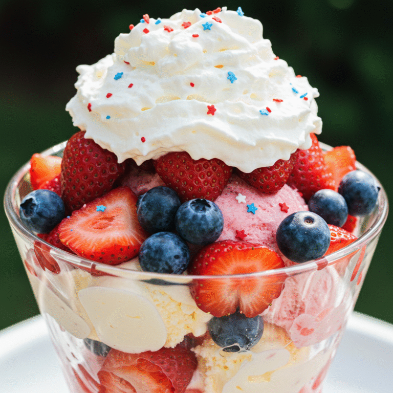 4th of july sundae