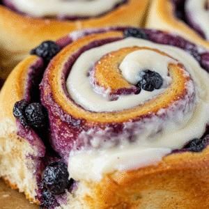 blueberry cream cheese cinnamon rolls
