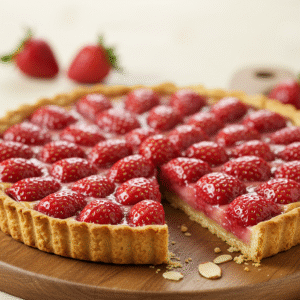 strawberry Tart with Almond Crust