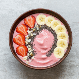 strawberry smoothie bowl