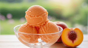 Simple and Refreshing 3 Ingredient Peach Sorbet for Summer