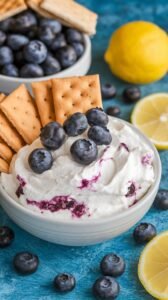Lemon Blueberry Cheesecake Dip