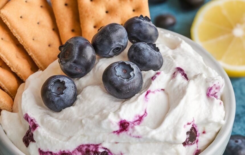 Lemon Blueberry Cheesecake Dip