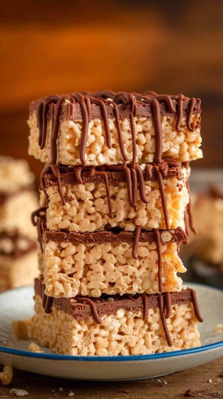 Peanut Butter Chocolate Rice Krispie Treats