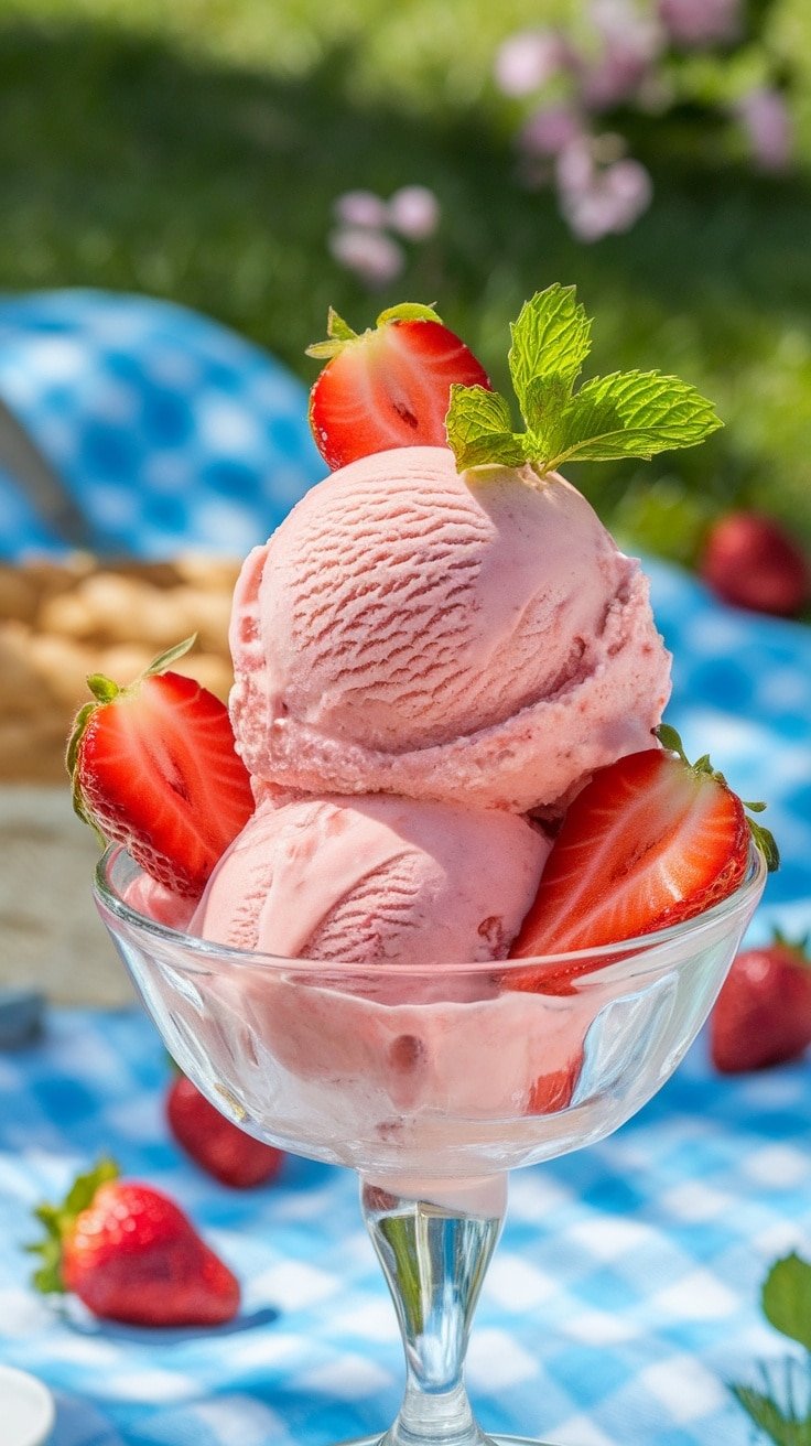 The Ultimate Homemade Strawberry Ice Cream