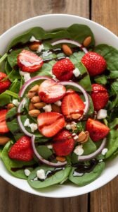 The Ultimate Strawberry Spinach Salad with Balsamic Vinaigrette
